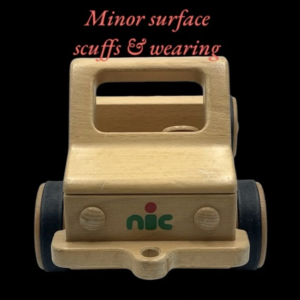 NIC “Creamobil” Beechwood Wooden Truck Base Model-Long: Manufactured in Germany